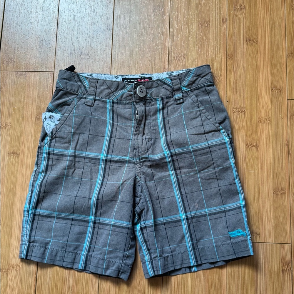 Gray Plaid kids Shorts